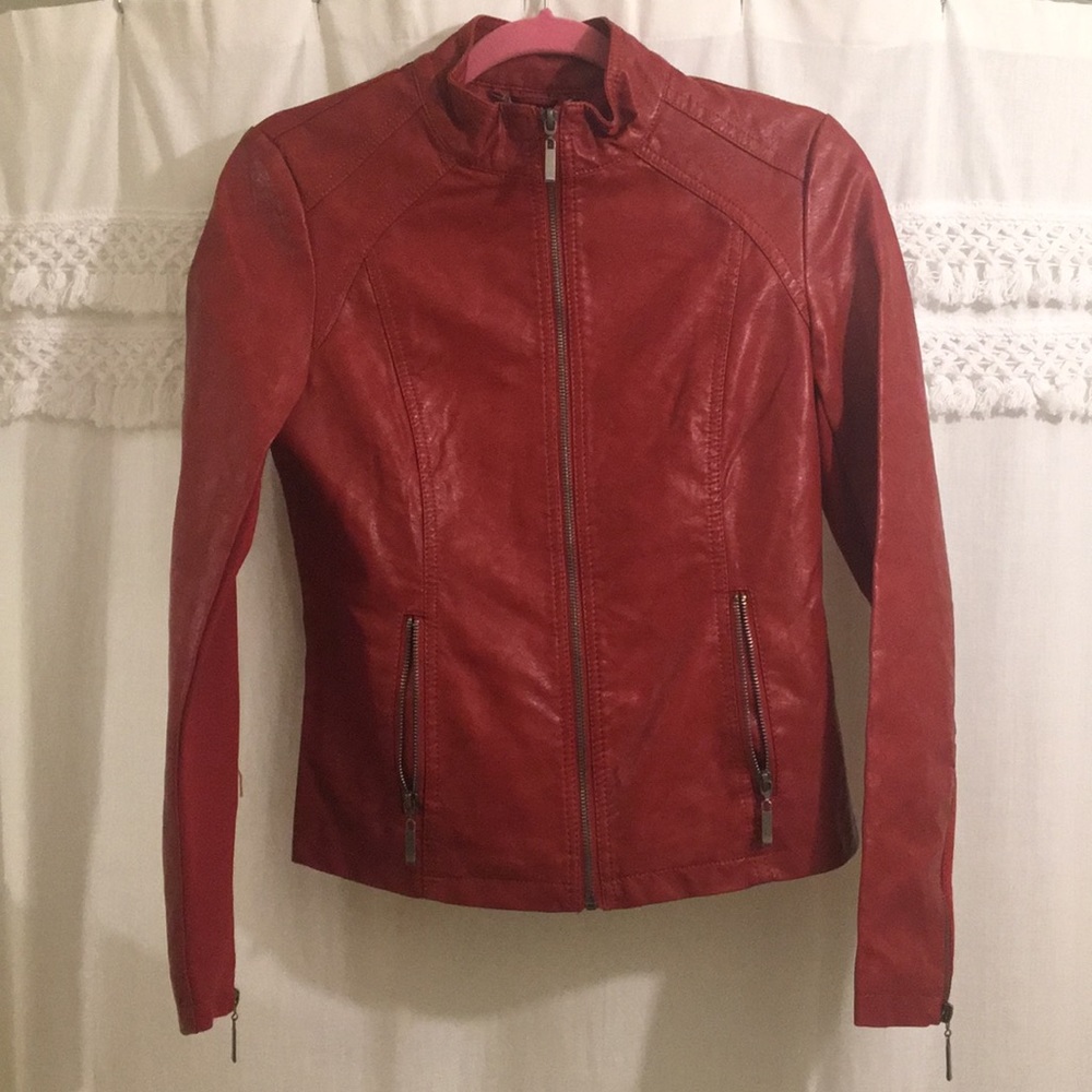 Vegan Leather Jacket size small
